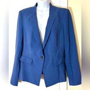 White House Black Market Blue Bell Blazer. Size 12. One Button front,Fully Lined